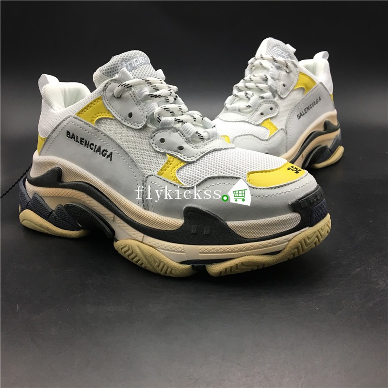 Balenciaga Triple S Fall Winter Sneaker Yellow White Black